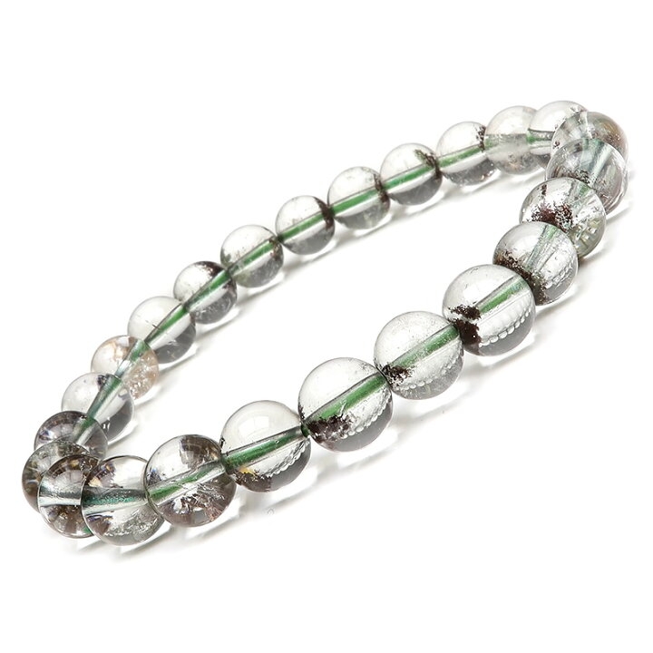 楽天市場】ガーデンクォーツ 丸玉ブレス 8mm【1コ販売】▽ 庭園水晶 苔  