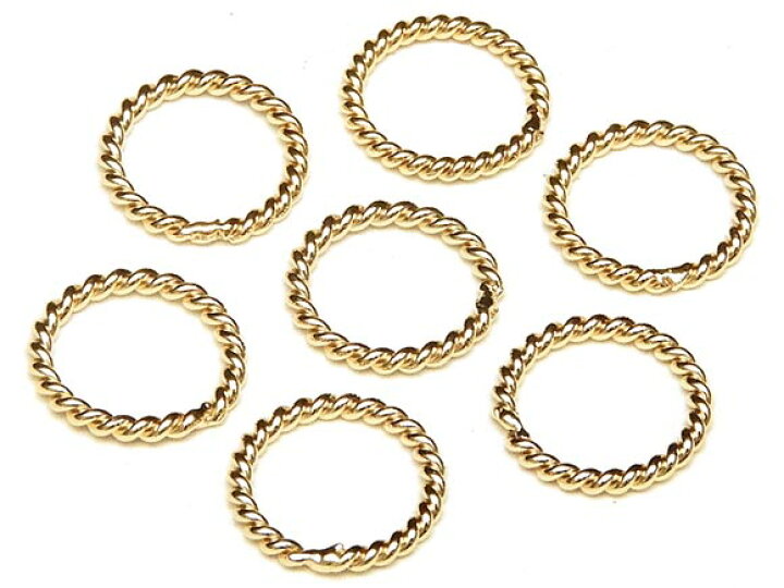 楽天市場】14KGF ツイストリング 太さ 0.76mm×サイズ 6mm【3コ販売 