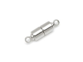 マグネットクラスプ カン付 17×5mm［シルバーカラー］【5ペア販売】▽ パーツ アクセサリー 留め具 金具 エンドパーツ ハンドメイド クラフト 素材 部品 材料 資材