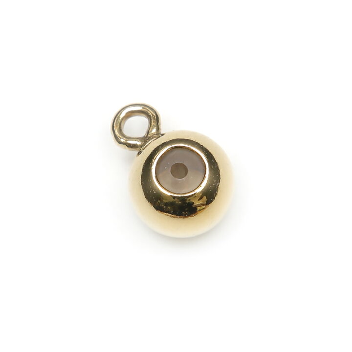 楽天市場】14KGF ストッパービーズ カン付 丸玉 4mm［0.5mm穴］【2コ 