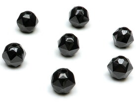 【粒販売】ブラックスピネル スターカット 丸玉 6mm［プレミアムカット］【7粒販売】▽ スピネル ヘルシナイト 尖晶石 Spinel 8月の誕生石 モーニングジュエリー 面カット ラウンドカット 粒売り 天然石 ビーズ パワーストーン パーツ アクセサリー 素材 材料