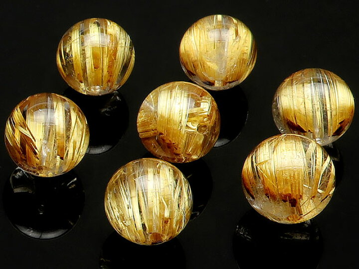 楽天市場】【粒販売】ブラジル産 ルチルクォーツ 丸玉 9～10mm【1粒  