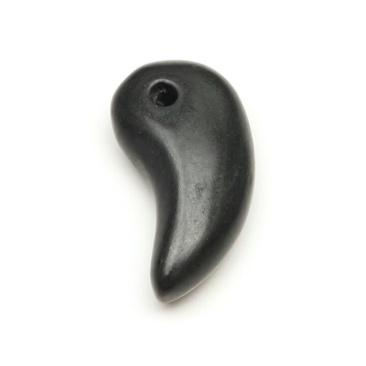 楽天市場】北海道産 ブラックシリカ 勾玉 28mm【1コ販売】▽ シリカ 