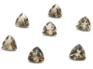 スモーキークォーツ トリリアントファセットカット ルース 6mm【10コ販売】▽ 煙水晶 Smoky quartz 裸石 …