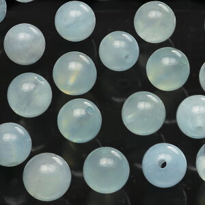 【粒販売】マダガスカル産 アクアマリン 丸玉 6mm【8粒販売】▽ アクワマリン 藍玉 緑柱石 Aquamarine 3月の誕生石 ラウンド 丸ビーズ 粒売り 天然石 ビーズ パワーストーン パーツ アクセサリー