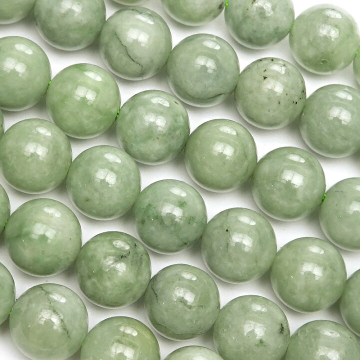 楽天市場】ビルマ産 翡翠 ジェダイト 丸玉 8mm【1連販売】▽ 本翡翠  