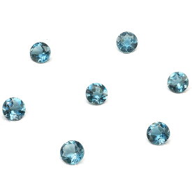 ロンドンブルートパーズ コインファセットカット ルース 4mm【4コ販売】▽ トパーズ ブルートパーズ Topaz 11月の誕生石 裸石 粒売り 天然石 ビーズ パワーストーン パーツ アクセサリー 素材 材料