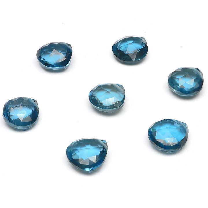 楽天市場】【粒販売】ロンドンブルートパーズ マロンカット 8mm【2粒 