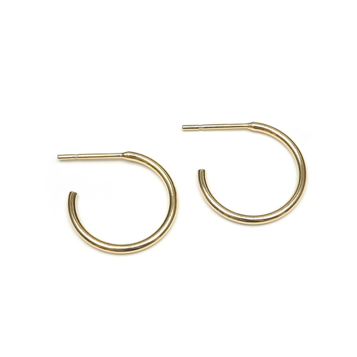 楽天市場】14KGF 3/4フープピアス 15mm【1ペア販売】▽ パーツ 