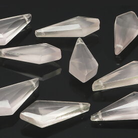 【粒販売】マダガスカル産 ローズクォーツ マーキス ブリオレットカット 15×6mm［プレミアムカット］【2粒販売】▽ 紅水晶 バラ石英 Rose quartz 10月の誕生石 しずく 雫 粒売り 天然石 ビーズ パワーストーン パーツ アクセサリー 素材 材料