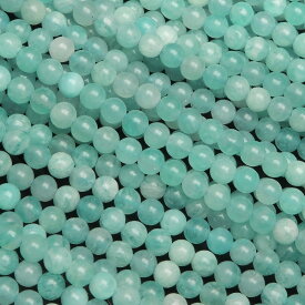 アマゾナイトシリカ 丸玉 3mm【1連販売】▽ ホープストーン 天河石 Amazonite ラウンド 丸ビーズ 連売り 天然石 ビーズ パワーストーン パーツ アクセサリー 素材 材料