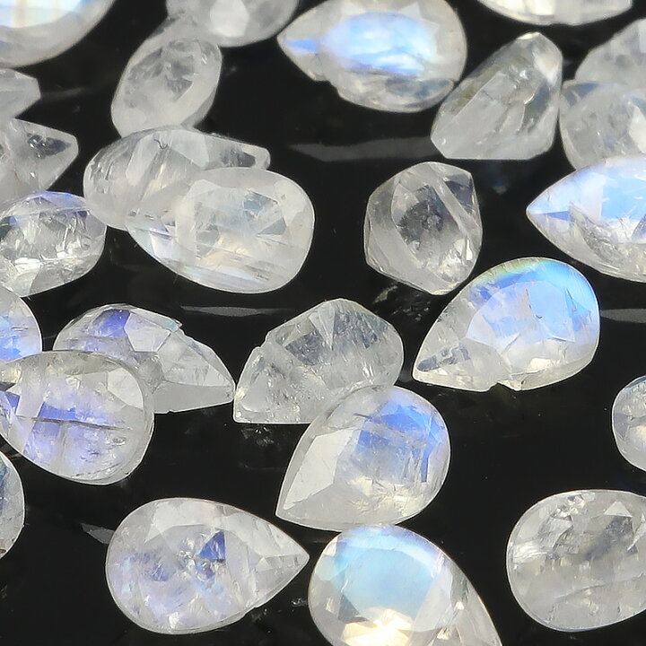 レインボームーンストーン バラ 23粒 ② 