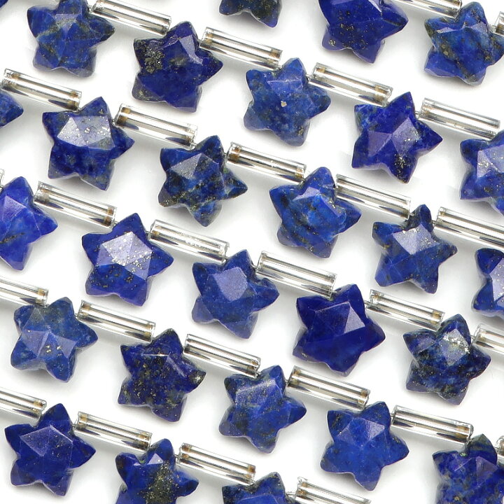 楽天市場】ラピスラズリ スターカット 8mm【1連販売】▽ ラズライト 