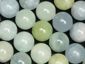 マルチカラーアクアマリン 丸玉 10mm【1連販売】▽ アクワマリン 藍玉 緑柱石 Aquamarine 3月の誕生石 ラウンド 丸ビーズ 連売り 天然石 ビーズ パワーストーン パーツ アクセサリー 素材 材料