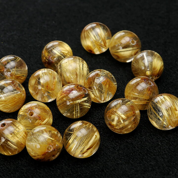 楽天市場】【粒販売】ブラジル産 ルチルクォーツ 丸玉 10mm【1粒販売 