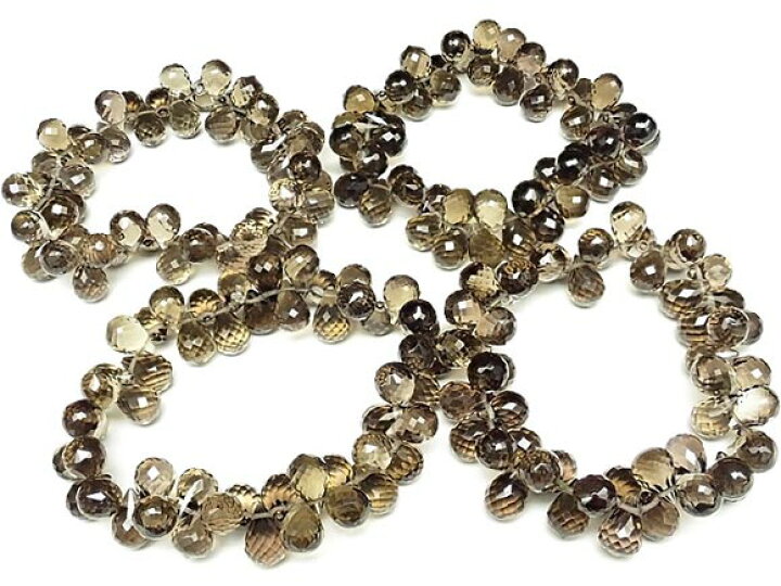 楽天市場】スモーキークォーツ ドロップカットブレス 10×7mm No.2 