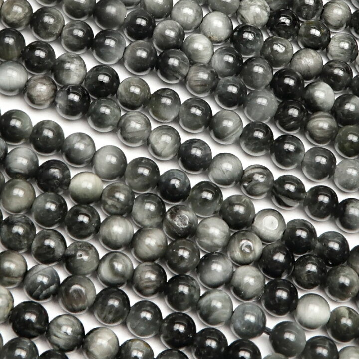 楽天市場】イーグルアイ 丸玉 4mm【1連販売】▽ グレータイガーアイ 鷲 