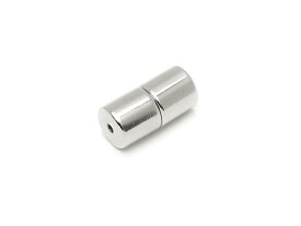 マグネットクラスプ 12×6mm［シルバーカラー］【5ペア販売】▽ パーツ アクセサリー 留め具 金具 エンドパーツ ハンドメイド クラフト 素材 部品 材料 資材