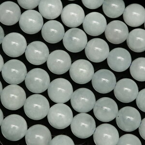 アクアマリン 丸玉 6mm【1連販売】▽ アクワマリン 藍玉 緑柱石 Aquamarine 3月の誕生石 ラウンド 丸ビーズ 連売り 天然石 ビーズ パワーストーン パーツ アクセサリー 素材 材料