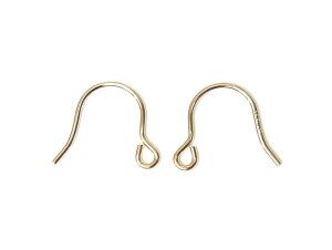 14KGF ピアスフック typeS【1ペア販売】▽ パーツ アクセサリー クラフト 金具 USA製 14Kゴールドフィルド 14金ゴールドフィルド 14K Gold Filled