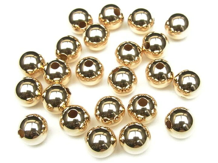 楽天市場】14KGF ビーズ 丸玉 8mm【1コ販売】▽ パーツ アクセサリー 
