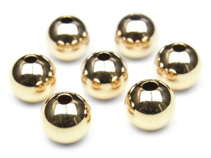 楽天市場】14KGF ビーズ 丸玉 6mm【1コ販売】▽ パーツ アクセサリー 