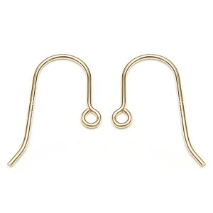 14KGF ピアスフック typeBA【1ペア販売】▽ パーツ アクセサリー クラフト 金具 USA製 14Kゴールドフィルド 14金ゴールドフィルド 14K Gold Filled