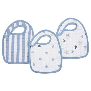 aden+anais スナップビブ 3枚組 セット ロックスター 7112 エイデンアンドアネイ 出産祝い 男の子 スタイ おしゃれ かわいい 女の子 aden anais 赤ちゃん ベビー用品 ブランド コットン よだれかけ