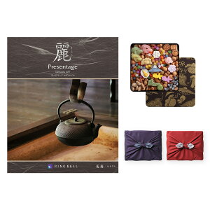 銀座菊廼舎 (きくのや) 正規販売店 冨貴寄 (ふきよせ) 特撰缶JAPAN (小缶) +リンベル プレゼンテージ・麗(うらら) 〔花菱(はなびし)〕 カタログギフト 香典返し 送料無料 満中陰志 法要 弔事 仏