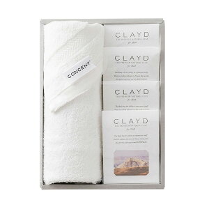 CLAYD�i�N���C�h�j��TOWEL SET�i�t�F�C�X�^�I���j�kCY2434 WH�l ��������