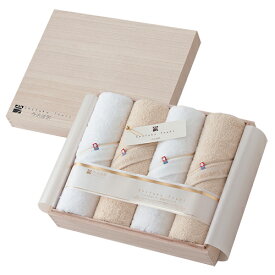 今治謹製 Shifuku Towel 至福タオル 木箱入り SH2414 バスタオル4P お返し 母の日 ギフト ギフトセット プレゼント タオル 高級 紙袋 技術 光沢 なめらか しんき ていねい