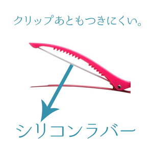 【メール便対応】ヘアクリップパーフェクトフィットCMSC-0032本セット髪にあとが残らないシリコンラバー付き・クレイツイオンロールブラシアイロンのオマケ