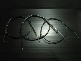 ヤマハ　XJ400/D専用　ブラックワイヤーセット　(STD〜300mmロング) 【国産】NEXTDOOR製