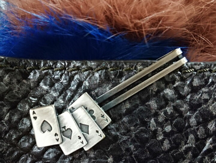 ネクタイピン おしゃれ やんちゃ ギフト コスプレ シルバー タイバー チョイワル ハロウィン プレゼント モチーフ ユニーク 就職祝 日本製 花札 誕生日 趣味 お見舞い タイバー