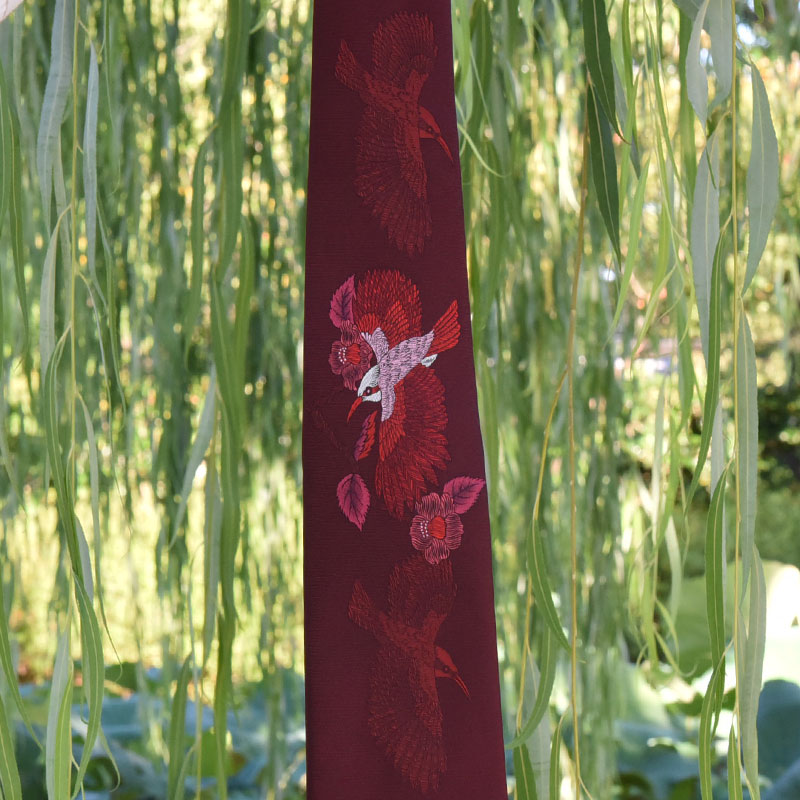 楽天市場】ネクタイ 西陣織 京都 日本製 最高級品 カワセミ 鳥 シルク