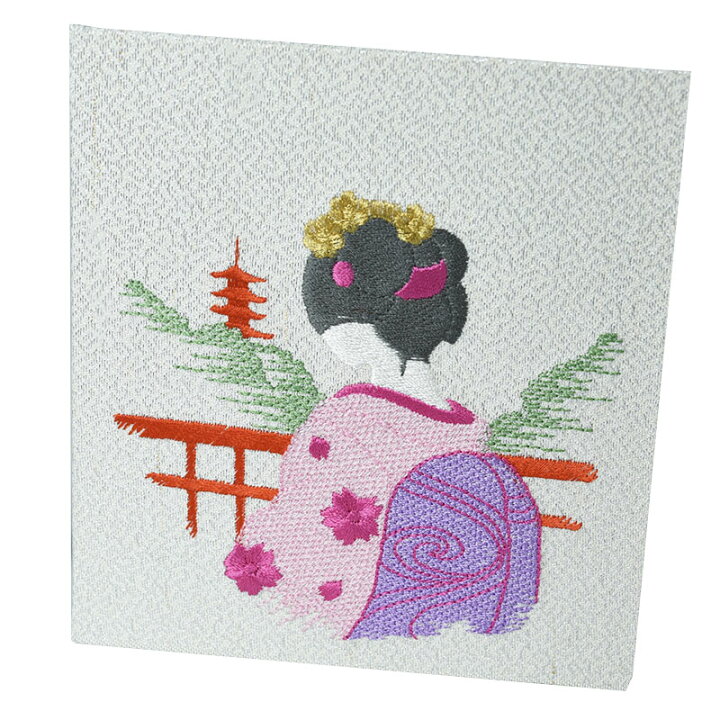 楽天市場】【30日ポイント10倍】インテリア 刺繍 京都 色紙 和 花車 