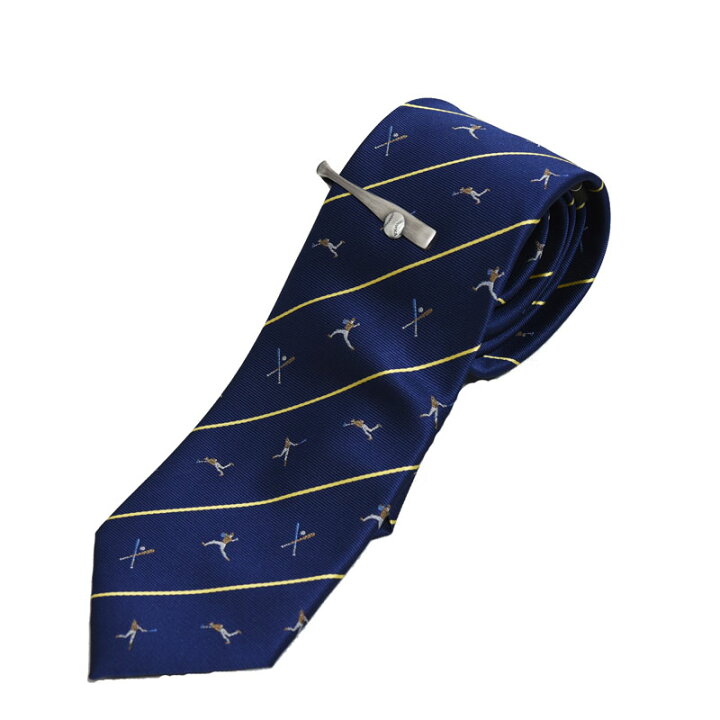 楽天市場 ネクタイ ネクタイピン セット スポーツ 野球 おもしろ ユニーク 紺 ネイビー ウォッシャブル 撥水加工 ポスト投函送料 ギフト プレゼント 部活 卒業祝 誕生日 バレンタイン ネクタイ専門店 0 Style Cravat