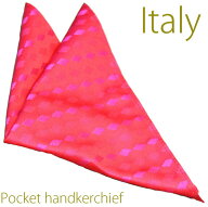 ポケットチーフ ＊ゆうパケ送料無料＊【イタリー】ローズベース系・綺麗色 地紋系無地タイプ！ 結婚式/披…