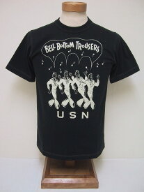 Buzz Rickson's[バズリクソンズ] Tシャツ U.S.N. BELL BOTTOM TROUSERS (BLACK)