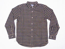 Pherrow's[フェローズ] ボタンダウンシャツ 21W-PBD2-CH ギンガムチェック 長袖 BDシャツ ボタンダウン (ブラウン×ブラック) 送料無料 代引き手数料無料