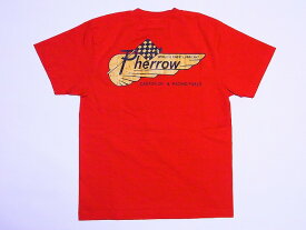 Pherrow's[フェローズ] ポケットTシャツ Pherrow WORLD'S FINEST LUBRICANT 12S-PPT1 (RED)