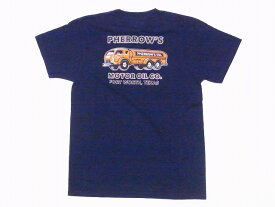 Pherrow's[フェローズ] Tシャツ 22S-PT8 PHERROW'S MOTOR OIL CO. (ネイビー)