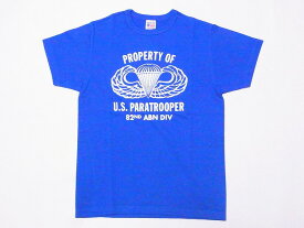 Buzz Rickson's[バズリクソンズ] Tシャツ BR78707 U.S. PARATROOPER (ブルー)