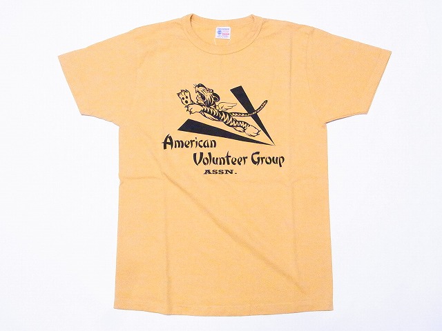 Buzz Rickson's[バズリクソンズ] Tシャツ BR78906 AMERICAN VOLUNTEER GROUP フライングタイガー  (オレンジ) - www.edurng.go.th