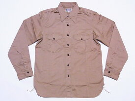 Buzz Rickson's[バズリクソンズ] ワークシャツ ヘリンボーン BR26081 長袖 HERRINGBONE WORK SHIRT (BEIGE) 送料無料 代引き手数料無料