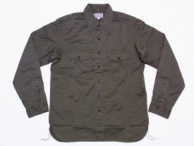 Buzz Rickson's[バズリクソンズ] ワークシャツ ヘリンボーン BR26081 長袖 HERRINGBONE WORK SHIRT (OLIVE) 送料無料 代引き手数料無料