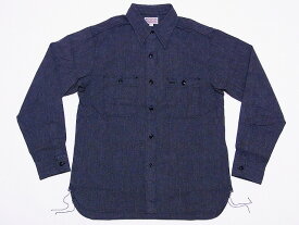Buzz Rickson's[バズリクソンズ] ワークシャツ 撚り杢 シャンブレー BR26082 長袖 MOCK TWIST CHAMBRAY WORK SHIRT (BLACK) 送料無料 代引き手数料無料