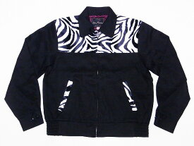 Dry Bones[ドライボーンズ] ギャバジンジャケット DJ-1012 ゼブラ柄 ZEBRA Animal 2 Tone Sport Jacket スポーツジャケット (ゼブラ×ブラック) 送料無料 代引き手数料無料