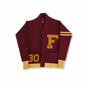 FULLCOUNT[フルカウント] レタードカーディガン 3008 カーディガン カーデ レタードカーデ 30周年記念モデル Husk Wool Letterman Cardigan 限定 (バーガンディー) 送料無料 代引き手数料無料