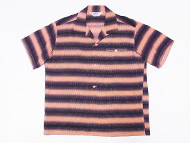 STAR OF HOLLYWOOD[スターオブハリウッド] オープンシャツ GRADATION STRIPE SH38122 半袖 オープンカラーシャツ (ピンク) 送料無料 代引き手数料無料